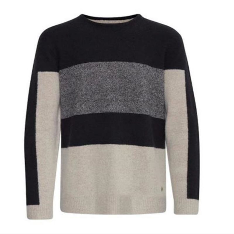 Pullover poileistir athchúrsáilte d\'fhir geansaí
